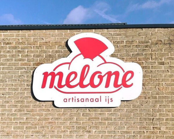 gevelreclame ijssalon Melone